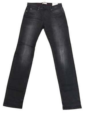 RACING GREEN Mens Black Distressed Slim Fit Denim Jeans W32-L34 BNWT