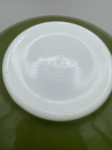 Vintage Pyrex Avocado Green Cinderella Mixing Nesting Bowl #444, 4 Quart, Verde - Picture 6 of 8