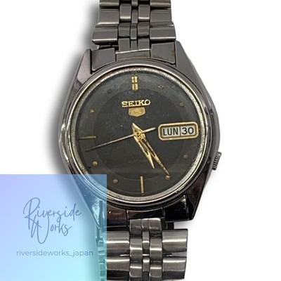 SEIKO SEIKO5 Automatic Analog Watch Black Silver 7S26-0280