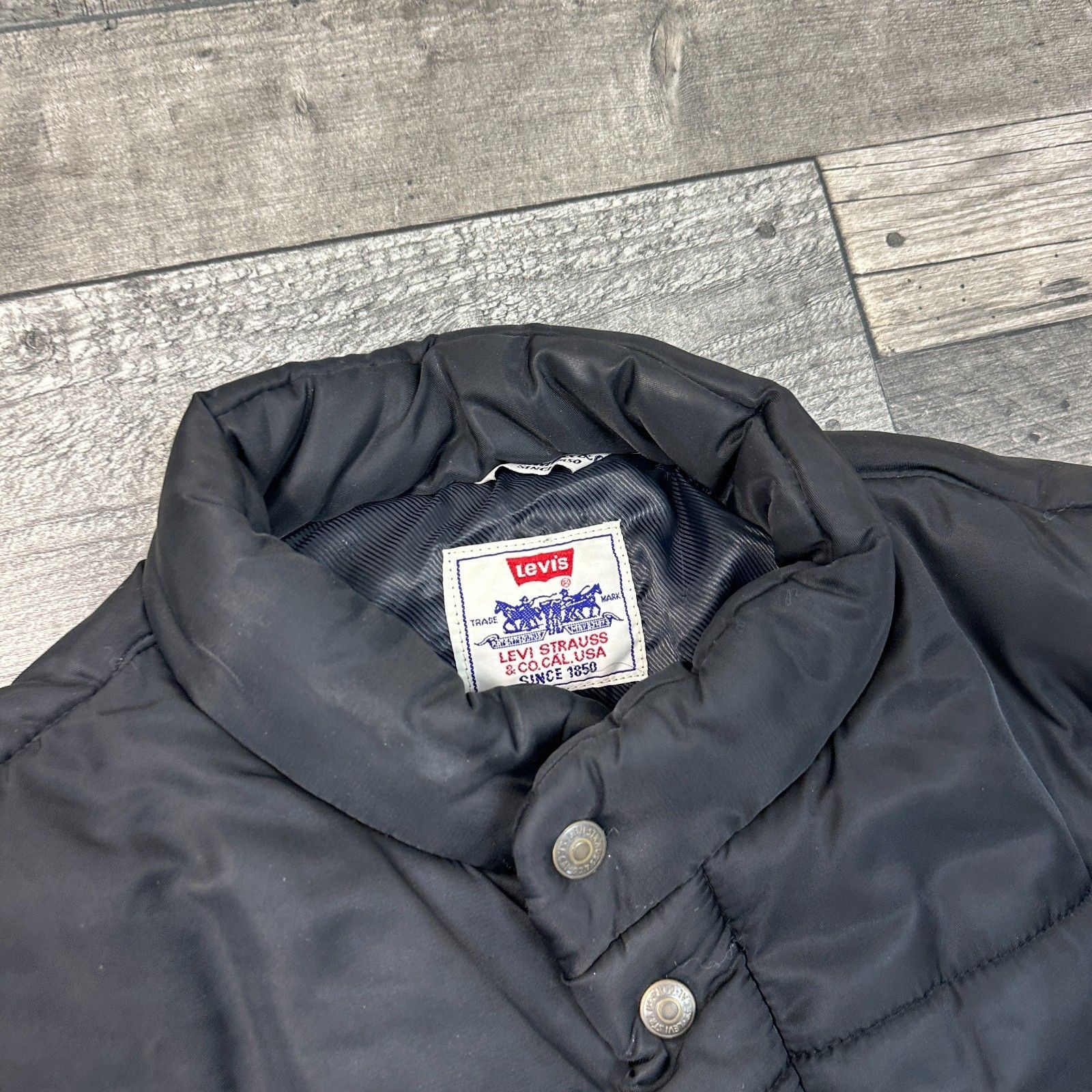 Levis Puffer Jacket Down Fill Winter Outdoor Blac… - image 3