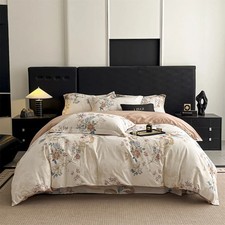 Floral Print Cotton Bedding Sets Duvet Cover Bed Sheet Pillowcases Bedcothes