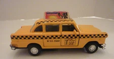 Die cast Classic New York City Old Fashion Yellow Taxi Cab toy model 5 inch size