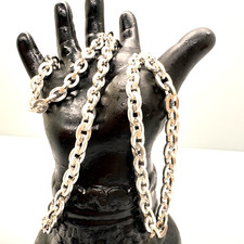 925 STERLING SILVER ITALY CABLE CHAIN LOBSTER CLASP NECKLACE