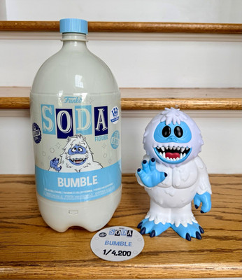 Funko Soda Bumble Glitter Vinyl Figure White/Blue Vinyl 1/4200 Production Run