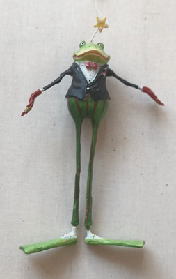Gisela Graham - Hängedekoration - Frosch im Anzug