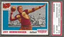 1955 Topps All-American #78 JAY BERWANGER - Rookie Card - PSA 8