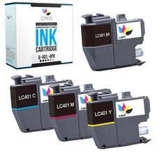 4PK Compatible LC401 Ink Cartridges fits Brother MFC-J1010DW J1012DW J1170DW