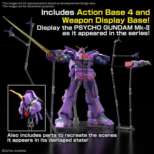 ZET GUNDAM Bandai 1/144 HG MRX-010 Psycho Gundam MK-II 