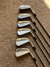 Taylormade P760 Iron Set 5-PW. Stiff Flex Steelfiber Graphite Shafts. VGC