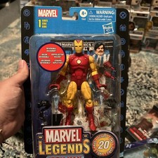 Marvel Legends 20th Anniversary  IRON MAN Action Figure  Hasbro  Retro card