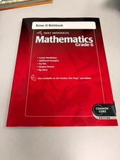 holt mcdougal grade 6 know-it notebook