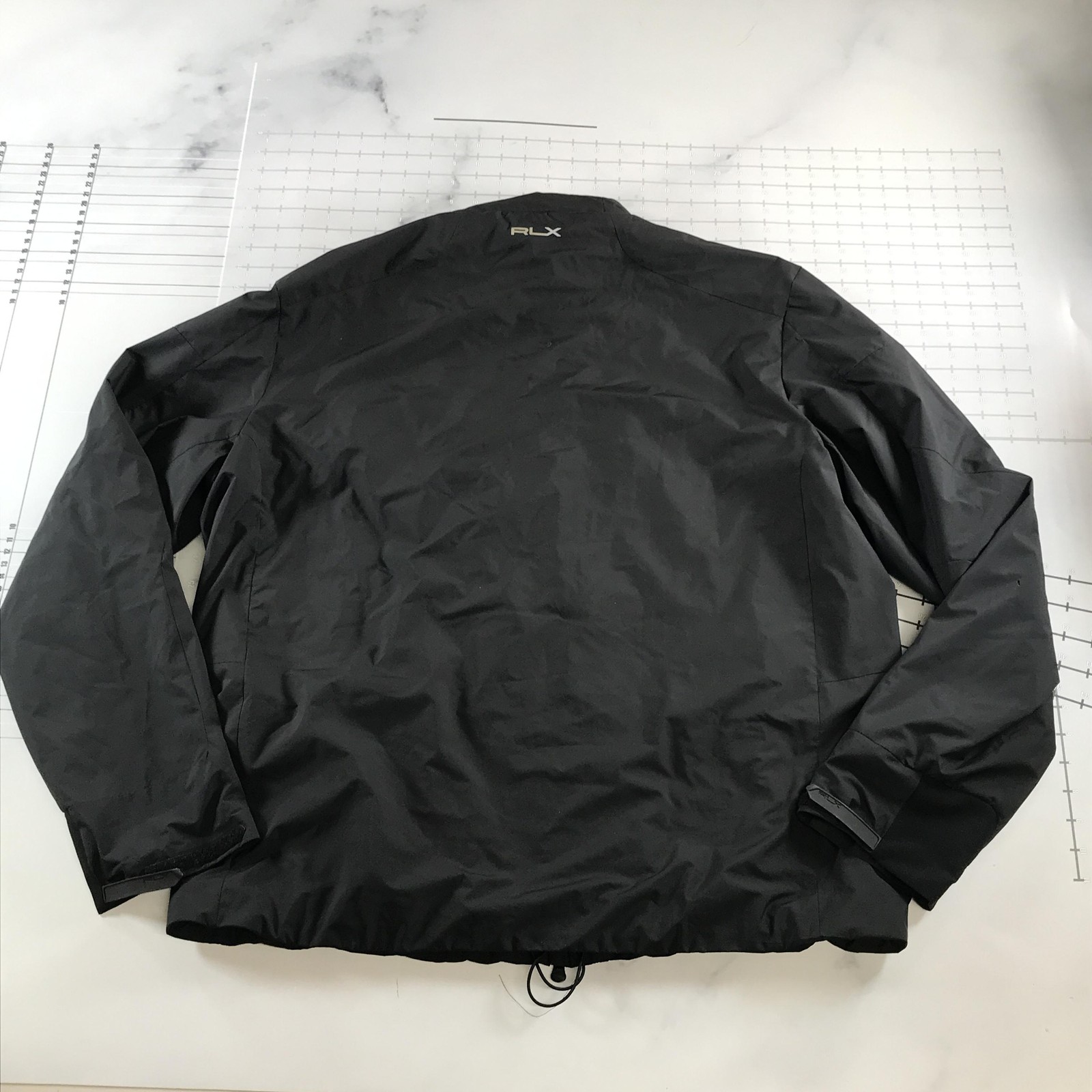 RLX Ralph Lauren Jacket Mens 2XL Black Windbreaker Full Zip Golf RLX67/10 image 8