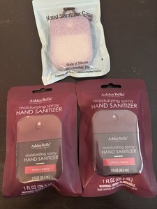 Ashley Belle 3 Pack Cherry Berry Plus Case Viral Hand Sanitizer Spray New