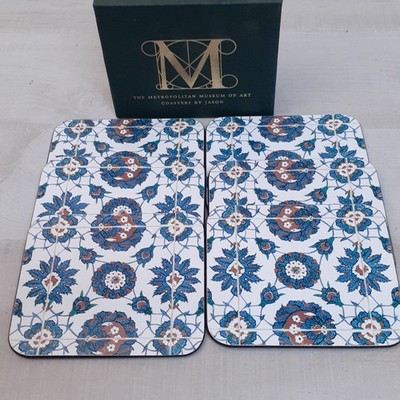 Metropolitan Museum of Art Turkish Tiles Coasters Set of 6 The Met