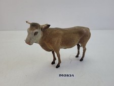 groß Figur Rind/Ochse Erzgebirge Masse Tuchstaubtier Kuh alt antik #262831