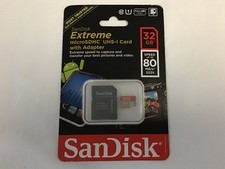 SanDisk 32 GB microSDHC Extreme Plus Class 10 UHS-I Memory Card Up to 80MB/Sec