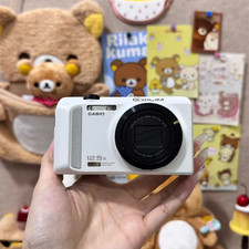 Casio EXILIM EX-ZR200 ZR200 16.1MP Digital Camera White With Charger Battery