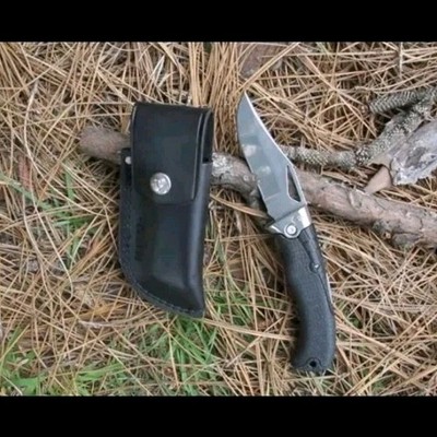 GERBER GATOR PREMIUM S30V STEEL LEATHER SHEATH MADE IN USA   NEW IN BOX. 
