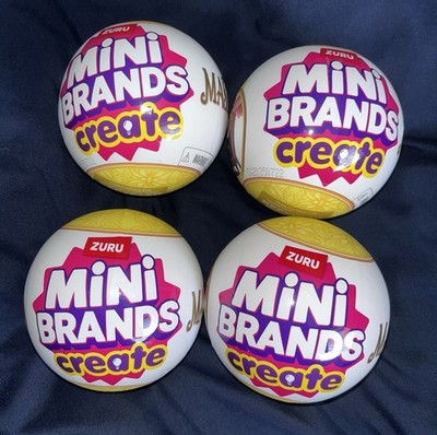 4x Zuru Mini Marken Create Masterpieces Kapseln Kugeln Brandneu Kostenloser Versand + Verpackung