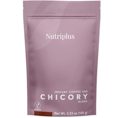 Farmasi Nutriplus Instant Coffee and Chicory Blend, Medium Roast Low Caffeine Co