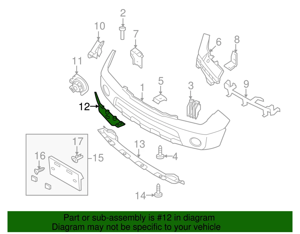 Alerón original Nissan 96013-EA800 Foto 3 de 3