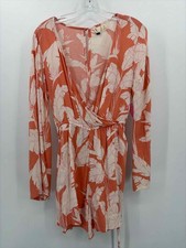 Pre-Owned Roxy Orange Size Small Long Sleeve Romper