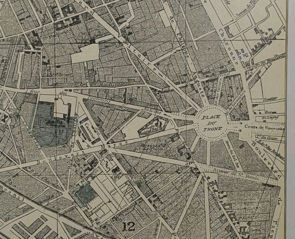 Paris France Antique Maps for sale | eBay