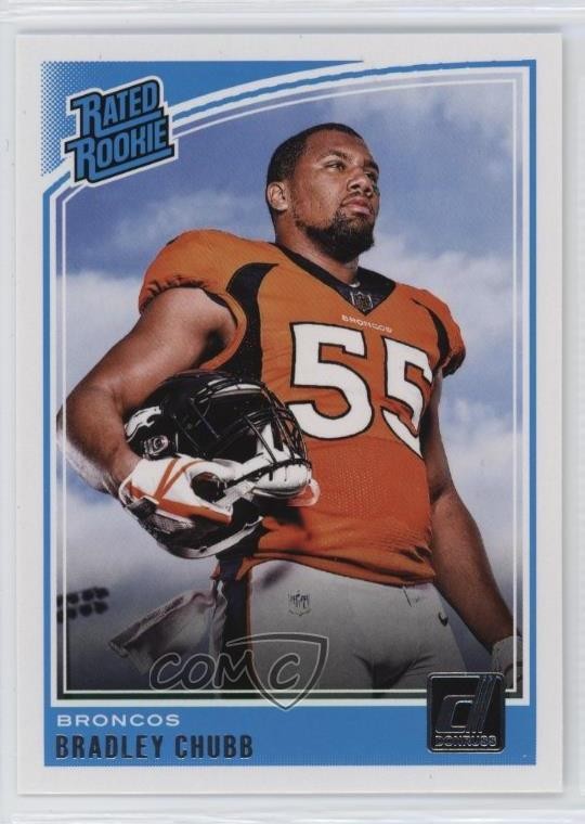 2018 Panini Donruss Rated Rookie Bradley Chubb #319 Rookie RC 1kb2