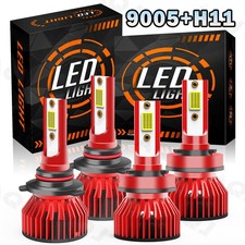 For Chevrolet Suburban 2015-2019 4pcs 6000k White Led Headlight Highlow Bulbs For Chevrolet Suburban 2015-2019 4pcs 6000k White Led Headlight Highlow Bulbs