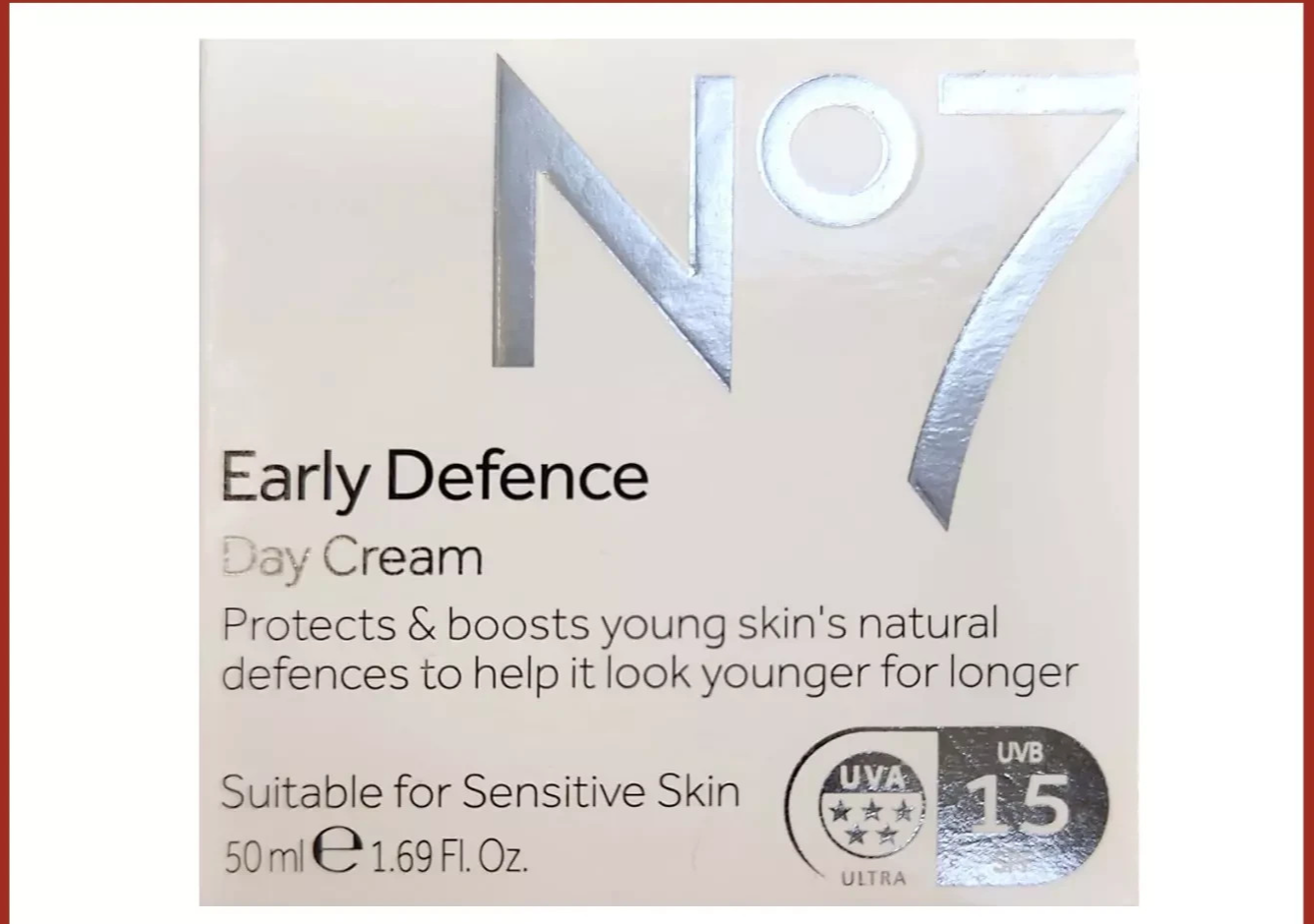 No7 Early Defence Protects & Boosts Young Skin's Day Cream 50ml
