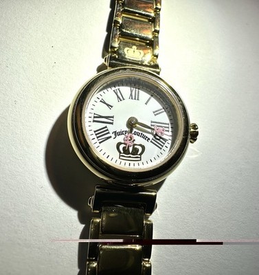 Juicy Couture Petula Women s Gold Tone Stainless Bracelet Watch Quartz 30m