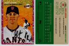 Jack Larsen 2023 Topps Chrome Platinum Fuchsia #89 /100 Giants RC