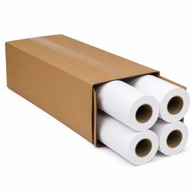 4 PK- Wide Format Ink Jet Rolls, 36  x 150' Plotter Paper 20LB 2'' Core 96 Bright