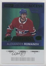 2021 Credentials 2020-21 Debut Ticket Access Green 17/25 Alexander Romanov 03uh