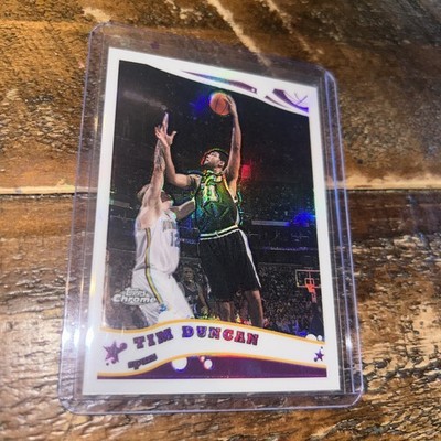 2005/06 Topps Chrome Refractor /999 Tim Duncan San Antonio Spurs No.13