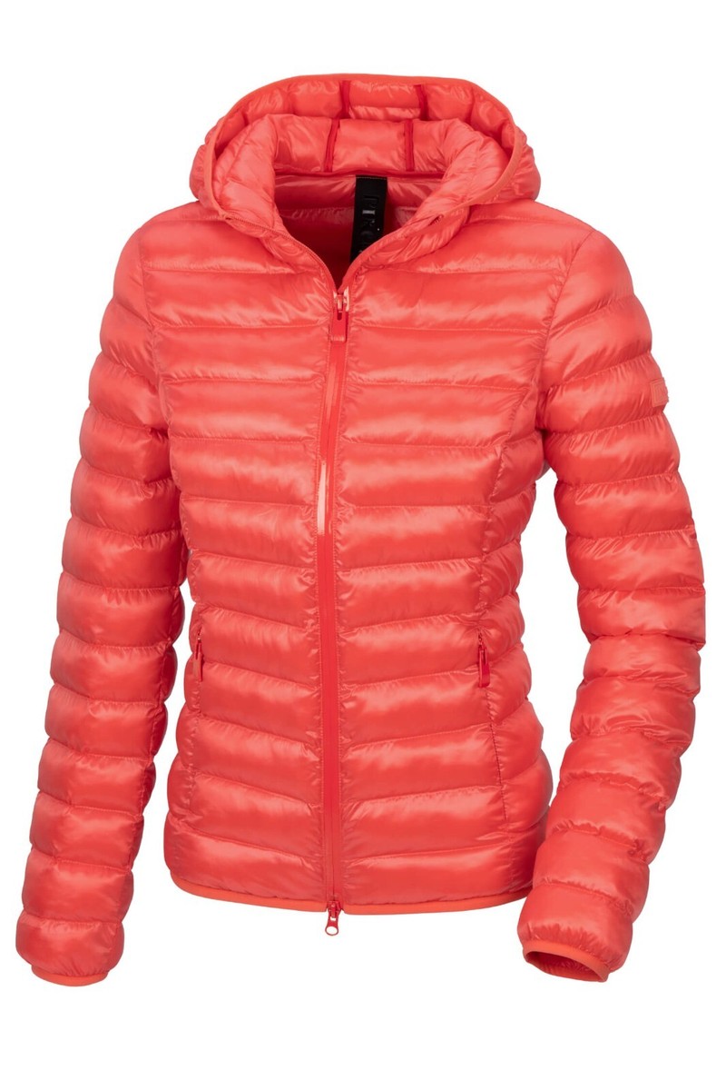 Pikeur Toyni Ladies Quilted Jacket Coral Red, XXS NEW with