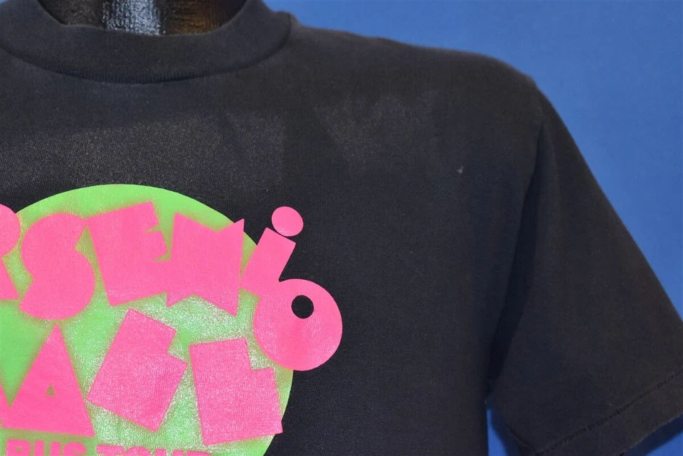 Camiseta De Colección Años 80 ARSENIO HALL COMEDIA AUTOBÚS TOUR 1989 FOX XETV 6 90Z RADIO FM NEÓN M Foto 3 de 4