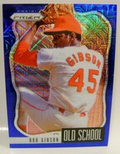 BOB GIBSON /199 BLUE OLD SCHOOL PRIZM BASEBALL PANINI 2021