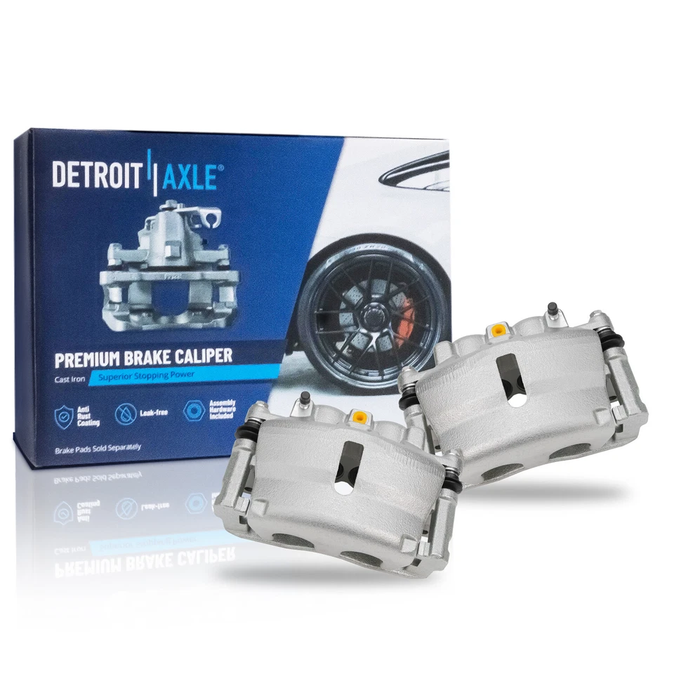 Rotores de disco delanteros y pinzas pastillas de freno para Chevy Traverse Buick Enclave 2007-16 Foto 4 de 4