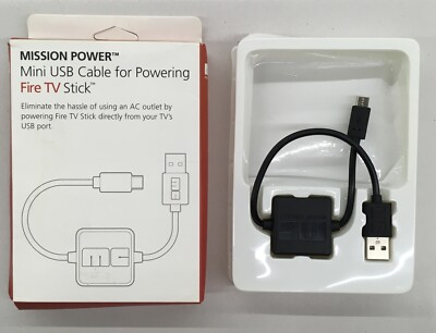 Mission Power Mini USB Cable for Powering Fire TV Stick