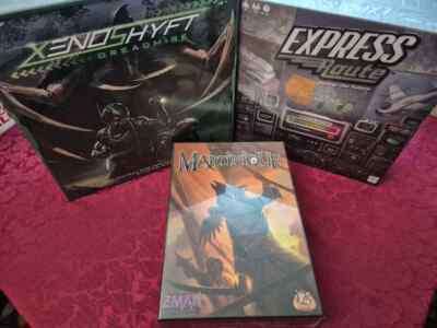 XenoShyft Dreadmire Express Route Martinique Board Game Bundle 3 Co-Op Strategy