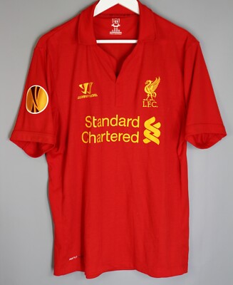 LIVERPOOL 2012/2013 HOME FOOTBALL SHIRT JERSEY WARRIOR SIZE L #8