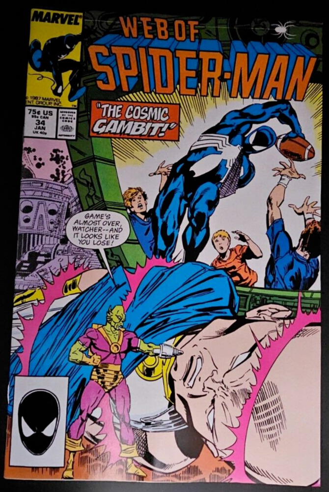 WEB OF SPIDER-MAN #34 1988 RAW "The Cosmic Gambit"  Marvel Comics Jim Shooter