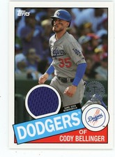 2020 Topps Series 1 Cody Bellinger 1985 35th Anniversary Blue Relic Card !!!