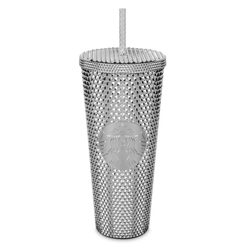 DISNEY STARBUCKS WDW SILVER 100th ANNIVERSARY DISNEY100 MICKEY MOUSE TUMBLER 24 - Bild 6 von 7