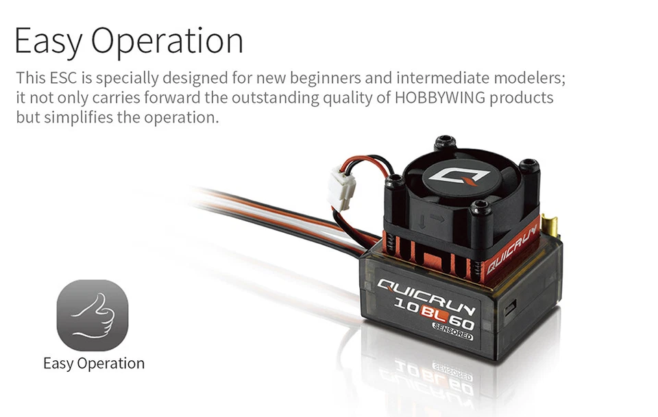 Hobbywing QUICRUN 10BL120 120A /10BL60 60A Sensored Brushless ESC for 1/10 Car - Image 3 of 4
