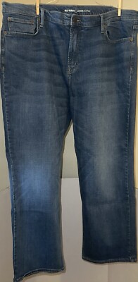 Old Navy New Without Tags Men's Jeans Loose/Ample With Built In Flex Size 42x30!