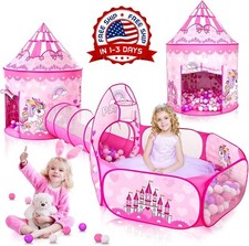 Casa Para Ni as Tienda De Campa a Con Luces Ni a Princessa Rosada Tienda Jugar