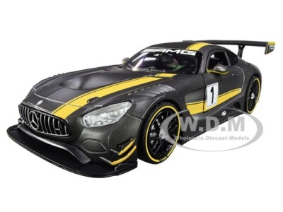 MERCEDES AMG GT3 #1 MATT GRAY 1/24 DIECAST MODEL CAR BY MOTORMAX
