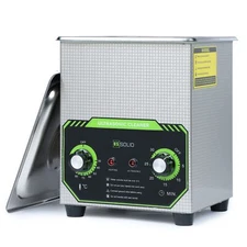 U.S. Solid Mechanical Ultrasonic Cleaner 2L 0.5gal 40KHz Stainless Steel